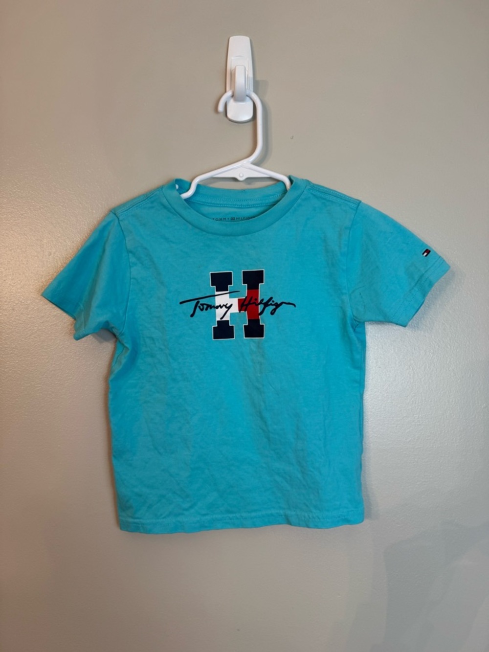Toddler Boys Tommy Hilfiger Logo Short Sleeve T-Shirt 2T
